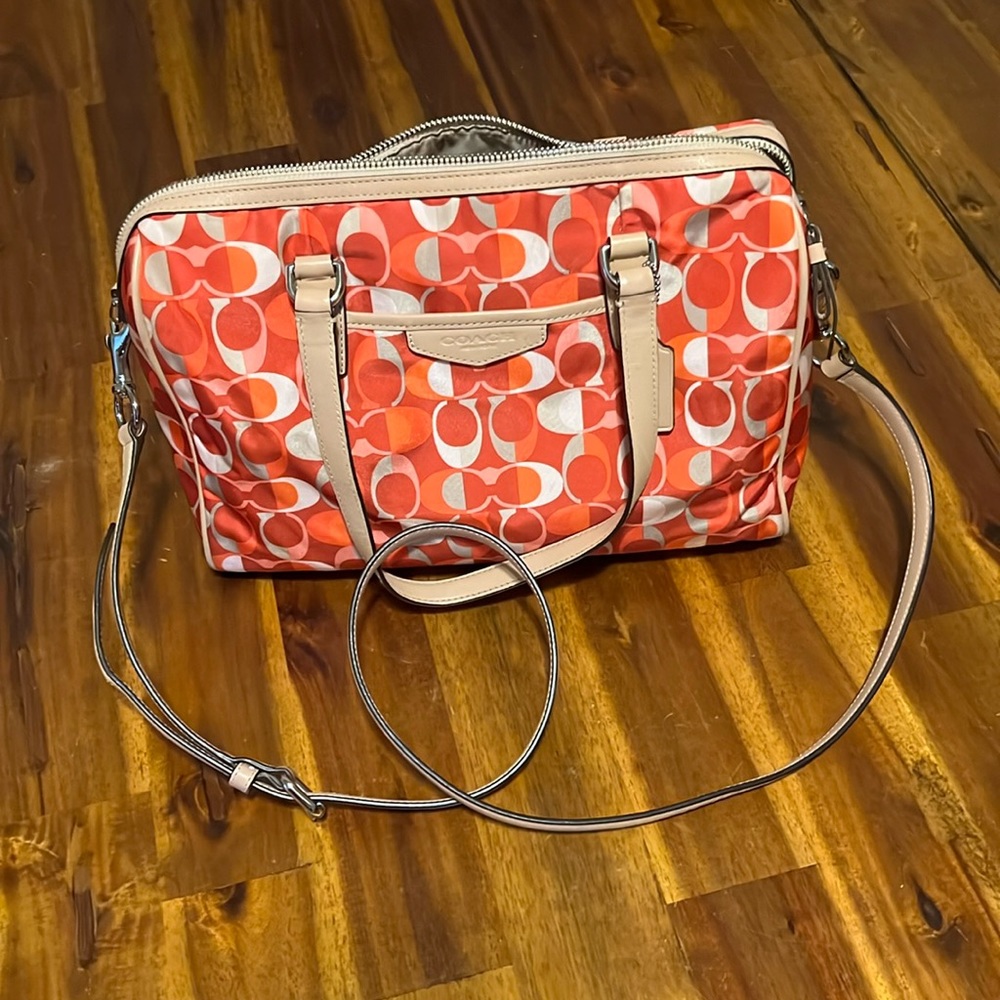Coach Vermillion Multicolor Purse - Picture 1 of 6